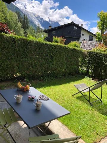 Studio Au Calme Avec Jardin Et Vue Mont-Blanc Chamonix Eksteriør billede